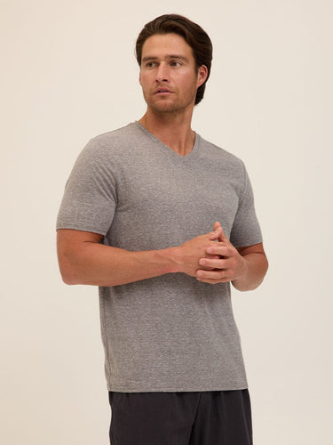Triblend V-Neck Tee Mens Tops Tshirt Short Threads 4 Thought
