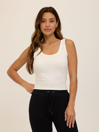 Mirabel Luxe Jersey Fitted Crop Tank Womens Tops Tanks Threads 4 Thought