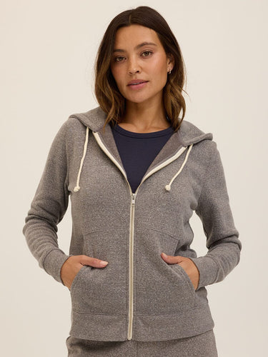 Triblend Zip Hoodie Womens Outerwear Sweatshirt Threads 4 Thought