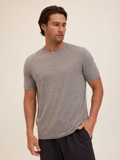 Triblend Crew Neck Tee Mens Tops Tshirt Short Threads 4 Thought