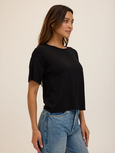 Shana Modal Terry Tee Womens Tops Short Tee Threads 4 Thought