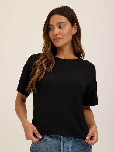 Shana Modal Terry Tee Womens Tops Short Tee Threads 4 Thought