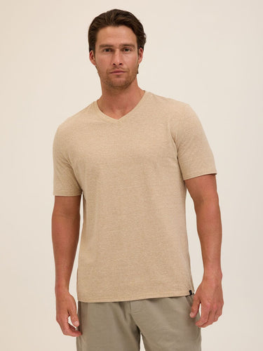 Triblend V-Neck Tee Mens Tops Tshirt Short Threads 4 Thought