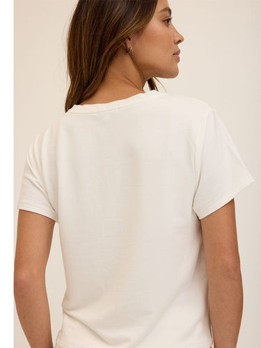 Bettine Modal Terry V-Neck Tee Womens Tops Short Tee Threads 4 Thought