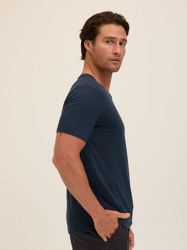 Triblend V-Neck Tee Mens Tops Tshirt Short Threads 4 Thought