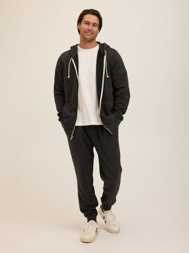 Triblend Zip Fleece Hoodie Mens Outerwear Sweatshirt Threads 4 Thought