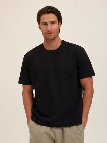 Johnny Organic Cotton Relaxed Crew Tee Mens Tops Tshirt Short Threads 4 Thought