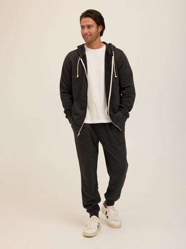 Triblend Zip Fleece Hoodie Mens Outerwear Sweatshirt Threads 4 Thought