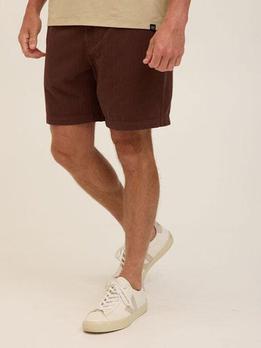 Dylan Herringbone Twill Short Mens Bottoms Short Threads 4 Thought