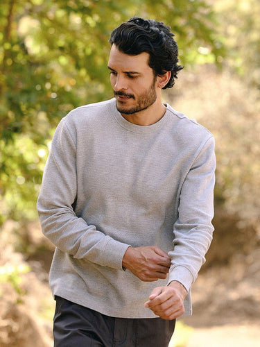 Dawson Eco Ottoman Relaxed Long Sleeve Mens Tops Tshirt Long Threads 4 Thought