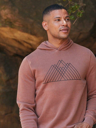 Mineral Wash Graphic Hoodie Mens Outerwear Sweatshirt Threads 4 Thought