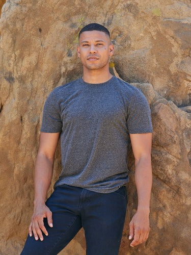 Triblend Crew Neck Tee Mens Tops Tshirt Short Threads 4 Thought