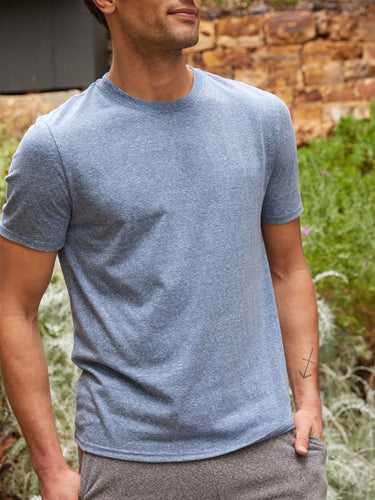 Triblend Crew Neck Tee Mens Tops Tshirt Short Threads 4 Thought