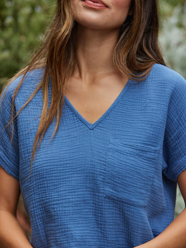 Celia Gauze Top Womens Tops Short Threads 4 Thought