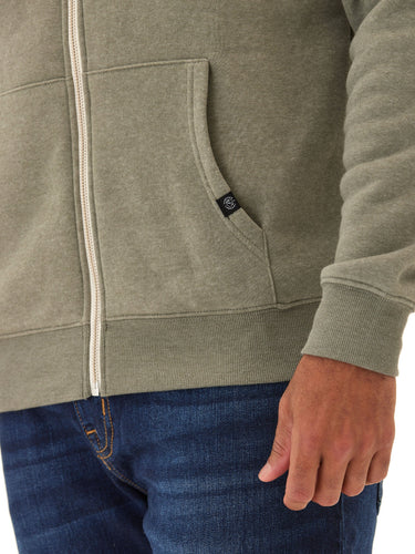 Triblend Zip Fleece Hoodie Mens Outerwear Sweatshirt Threads 4 Thought