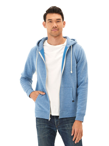 Triblend Zip Fleece Hoodie Mens Outerwear Sweatshirt Threads 4 Thought