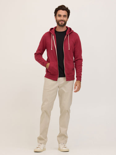 Everyday Triblend Fleece Zip Sweatshirt Mens Outerwear Sweatshirt Threads 4 Thought
