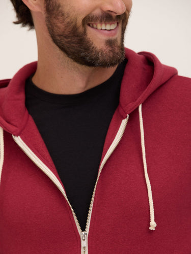 Everyday Triblend Fleece Zip Sweatshirt Mens Outerwear Sweatshirt Threads 4 Thought
