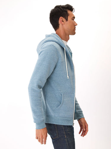 Triblend Zip Fleece Hoodie Mens Outerwear Sweatshirt Threads 4 Thought