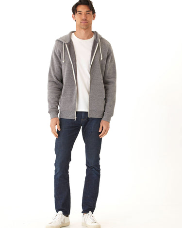 Triblend Zip Fleece Hoodie Mens Outerwear Sweatshirt Threads 4 Thought