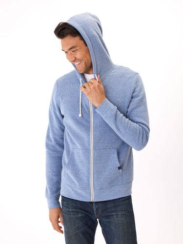 Triblend Zip Fleece Hoodie Mens Outerwear Sweatshirt Threads 4 Thought