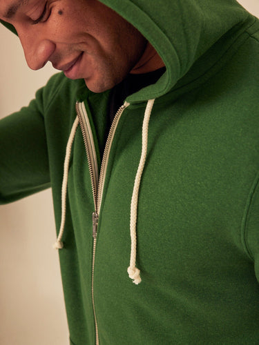 Triblend Zip Fleece Hoodie Mens Outerwear Sweatshirt Threads 4 Thought