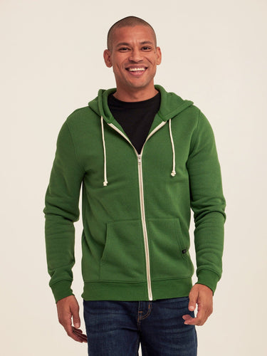 Triblend Zip Fleece Hoodie Mens Outerwear Sweatshirt Threads 4 Thought