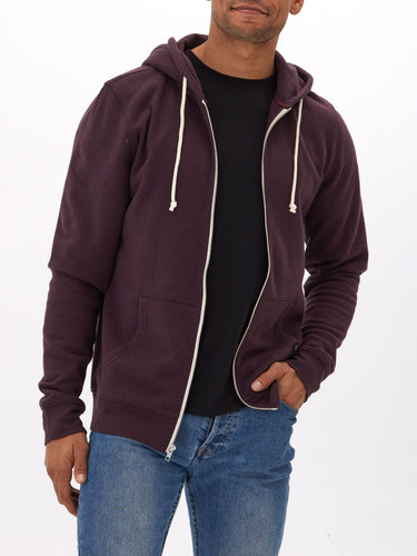 Triblend Fleece Zip Hoodie Womens Outerwear Sweatshirt Threads 4 Thought