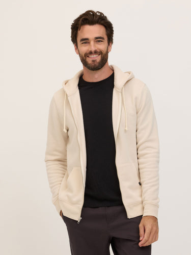 Everyday Triblend Fleece Zip Sweatshirt Mens Outerwear Sweatshirt Threads 4 Thought
