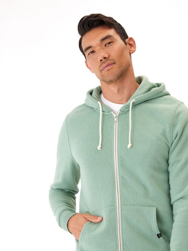 Triblend Zip Fleece Hoodie Mens Outerwear Sweatshirt Threads 4 Thought