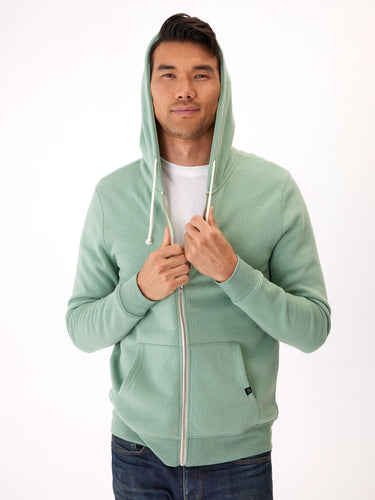 Triblend Zip Fleece Hoodie Mens Outerwear Sweatshirt Threads 4 Thought