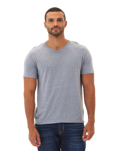 Triblend V-Neck Tee Mens Tops Tshirt Short Threads 4 Thought