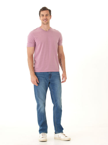 Triblend V-Neck Tee Mens Tops Tshirt Short Threads 4 Thought