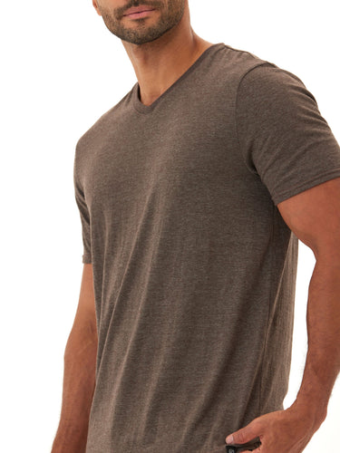 Triblend V-Neck Tee Mens Tops Tshirt Short Threads 4 Thought