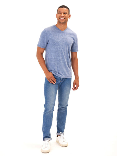 Triblend V-Neck Tee Mens Tops Tshirt Short Threads 4 Thought