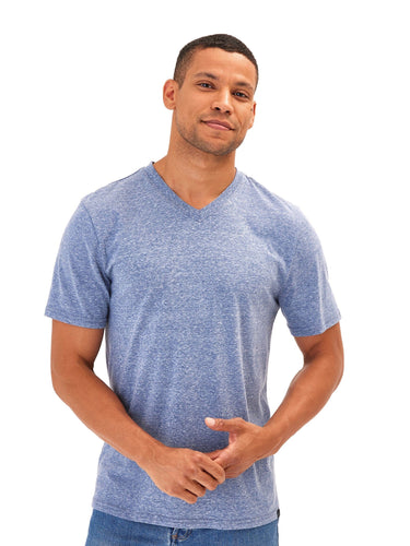 Triblend V-Neck Tee Mens Tops Tshirt Short Threads 4 Thought