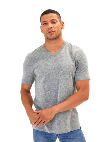 Triblend V-Neck Tee Mens Tops Tshirt Short Threads 4 Thought