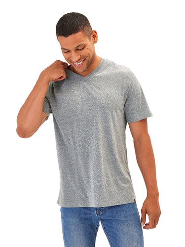 Triblend V-Neck Tee Mens Tops Tshirt Short Threads 4 Thought