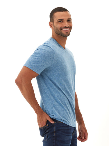 Triblend V-Neck Tee Mens Tops Tshirt Short Threads 4 Thought