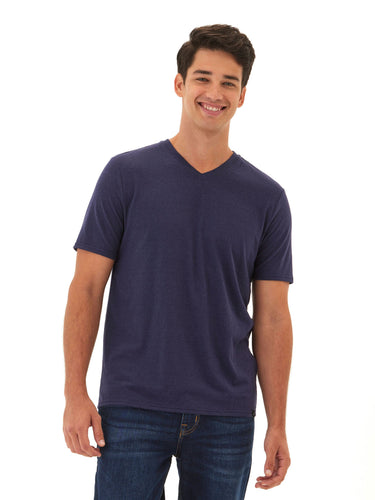 Triblend V-Neck Tee Mens Tops Tshirt Short Threads 4 Thought