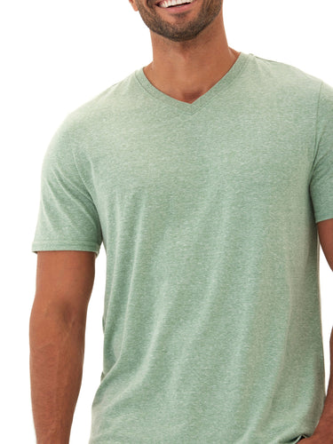Triblend V-Neck Tee Mens Tops Tshirt Short Threads 4 Thought