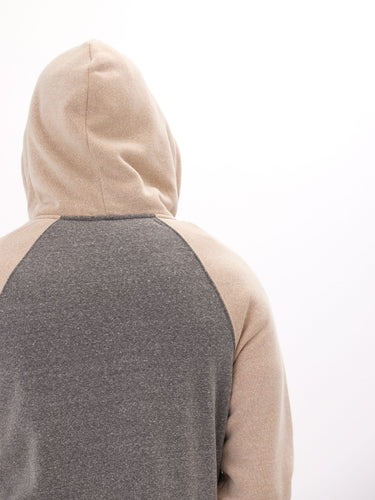 Triblend Raglan Colorblock Zip Fleece Hoodie Mens Outerwear Sweatshirt Threads 4 Thought