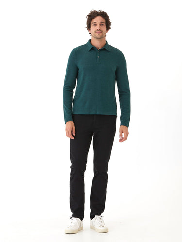 Henrique Sweater Knit Long Sleeve Polo Mens Outerwear Sweater Threads 4 Thought