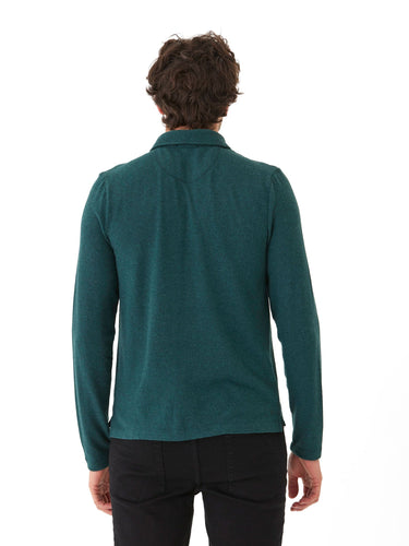 Henrique Sweater Knit Long Sleeve Polo Mens Outerwear Sweater Threads 4 Thought