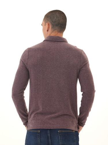 Henrique Sweater Knit Long Sleeve Polo Threads 4 Thought