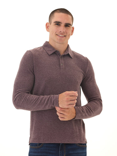 Henrique Sweater Knit Long Sleeve Polo Threads 4 Thought