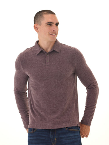 Henrique Sweater Knit Long Sleeve Polo Threads 4 Thought