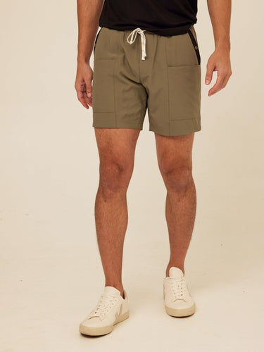 Kai Contrast Pocket Essential Eco Woven Short Threads 4 Thought