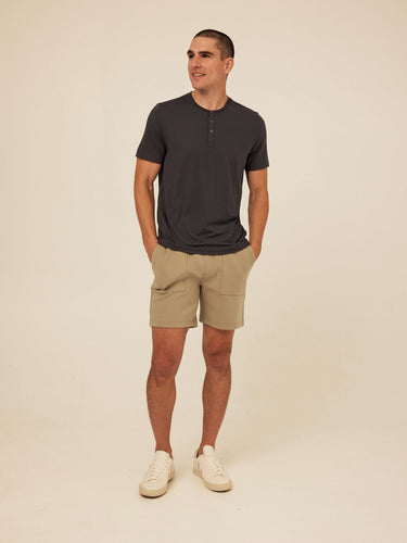 Jaxson Peached Stretch Knit Short Threads 4 Thought