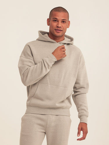 Marcel Triblend Fleece Oversized Hoodie Mens Outerwear Sweatshirt Threads 4 Thought